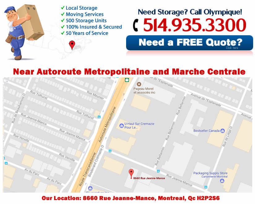 Montreal Storage & Moving Services